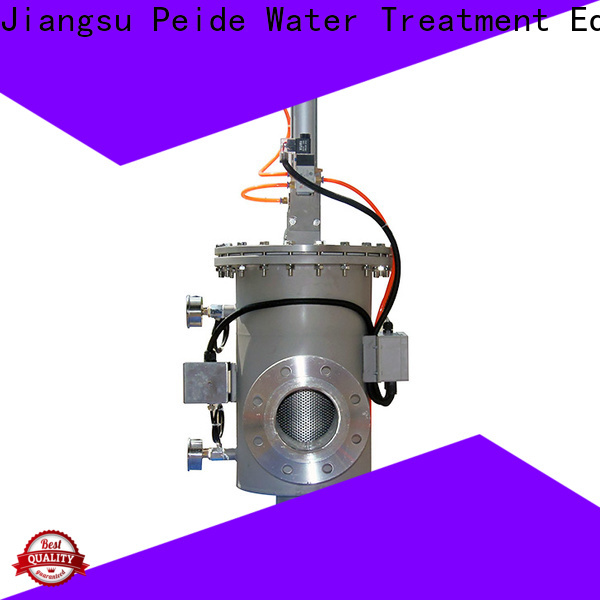 Peide stainless backwash water filter with overload protection fish farm