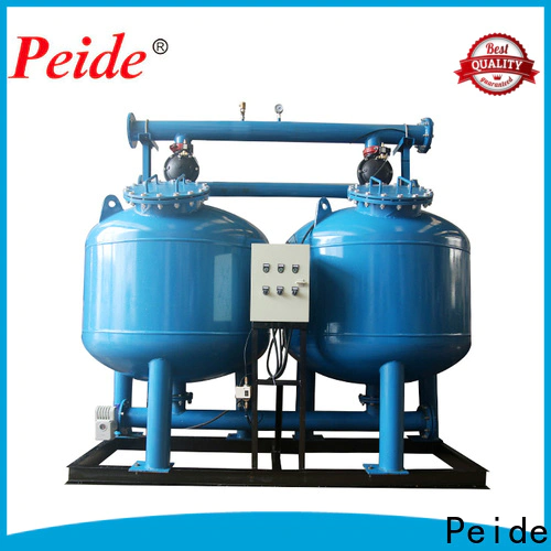 sand filter backflushing with overload protection fish farm