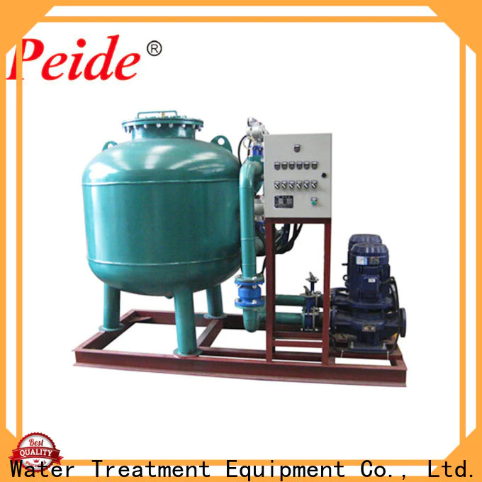Peide backwash water filter manufacturer for hotel spa