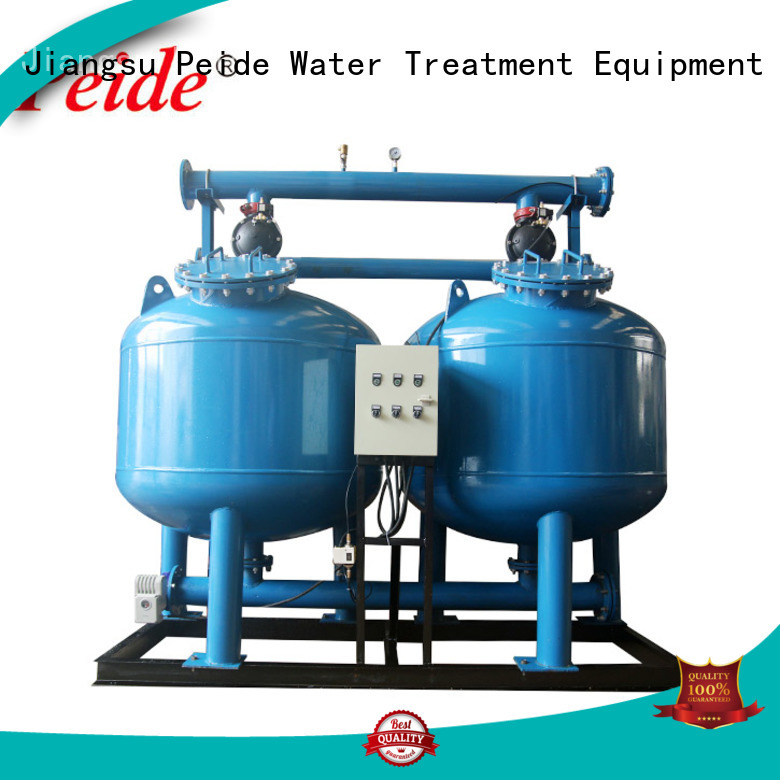 New backwash water filter backflushing with overload protection for hotel spa