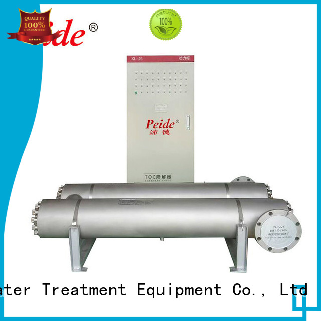 Peide easy operation uv sterilizers wholesale for cooling towers